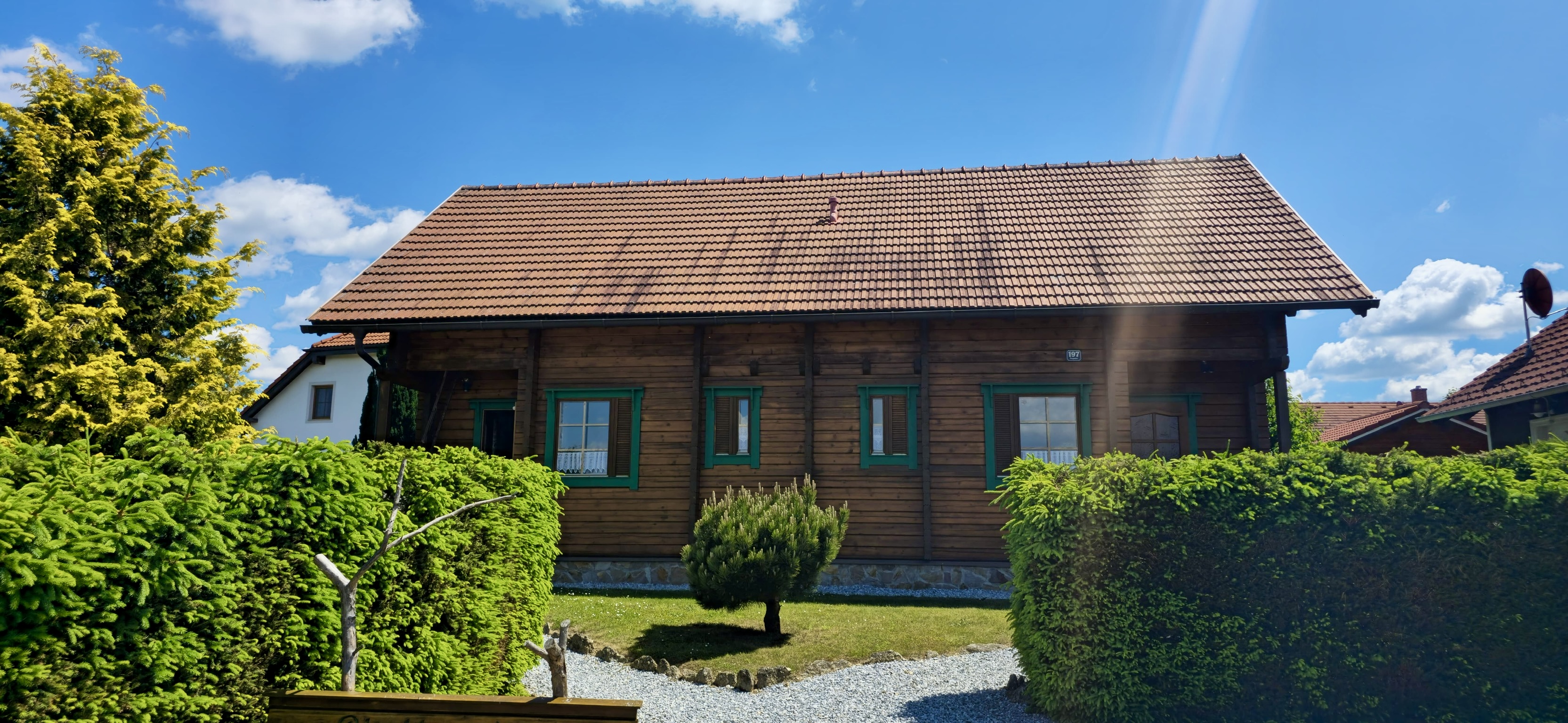 Blockhaus Außenansicht